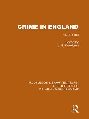cover image of Crime in England